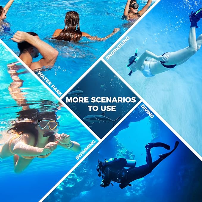 Scuba Diving Mask for Adults - Premium Anti-Fog Snorkeling Mask Comfortable & Leak-Proof Swim Goggles with Nose Cover for Scuba Diving, Snorkeling & Underwater Adventures-StrideForce Fitness