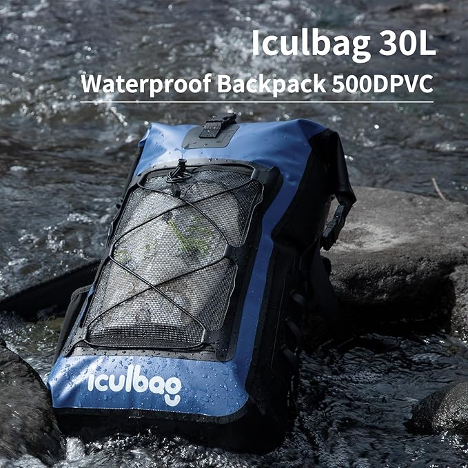 Dry Bags Waterproof Backpack for Women Men Travel Dry Bag Backpack Warterproof Bag for Kayaking Beach Boating 30L/40L-StrideForce Fitness