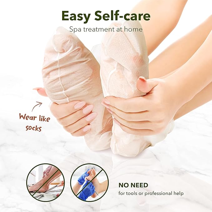Purederm Shiny & Soft Foot Peeling Mask (3 pack) - For smooth and moist baby skin with Exfoliating peel off Calluses, Dry Skin, Cracked Heels - Men and Women-StrideForce Fitness