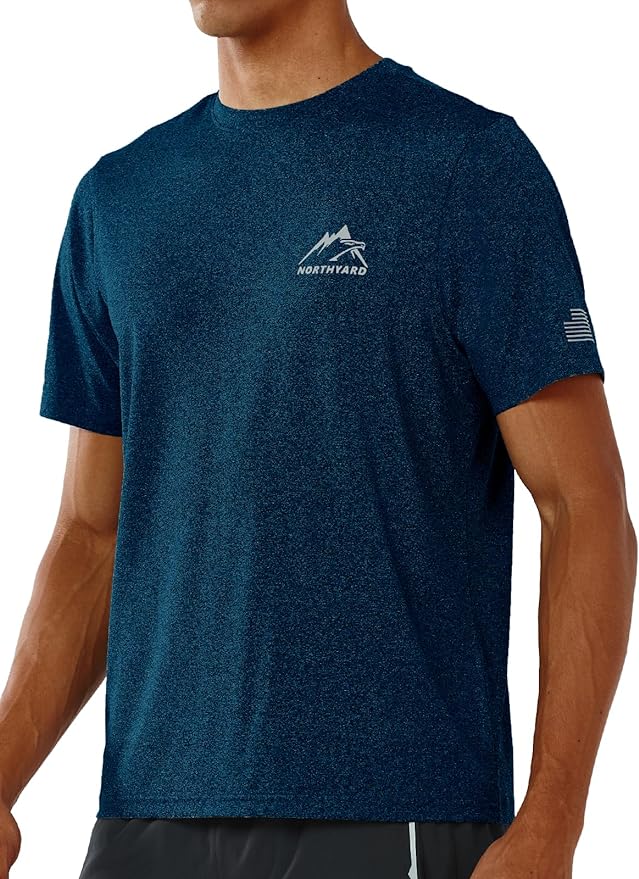 NORTHYARD Men's UPF 50+ Sun Protection Shirts Swim SPF UV Quick Dry Short Sleeve T-Shirts for Athletic Fishing Rash Guard-StrideForce Fitness