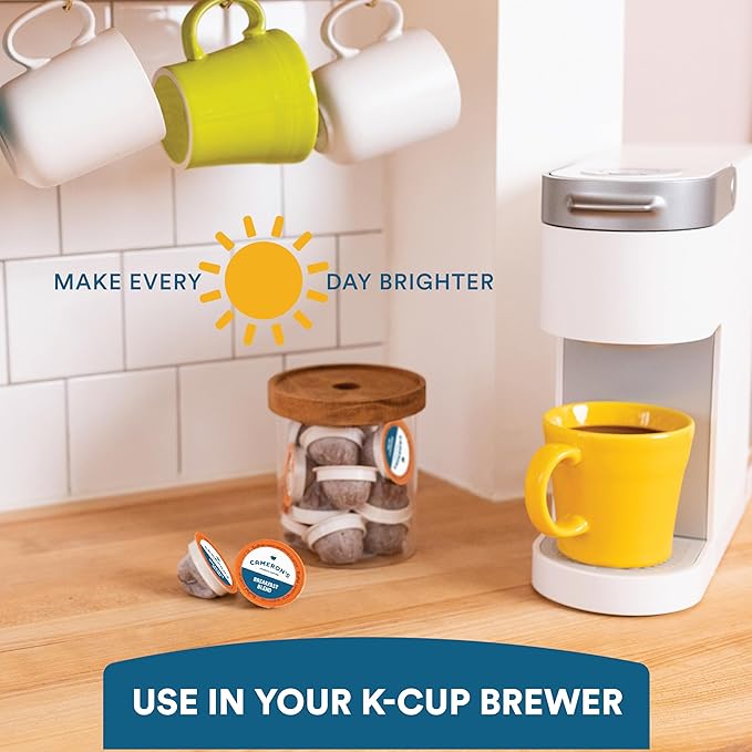 Cameron's Coffee Holiday Roasted Ground Coffee Bag, Flavored, Crème Brulee Latte, 12 Ounce (Pack of 6)-StrideForce Fitness