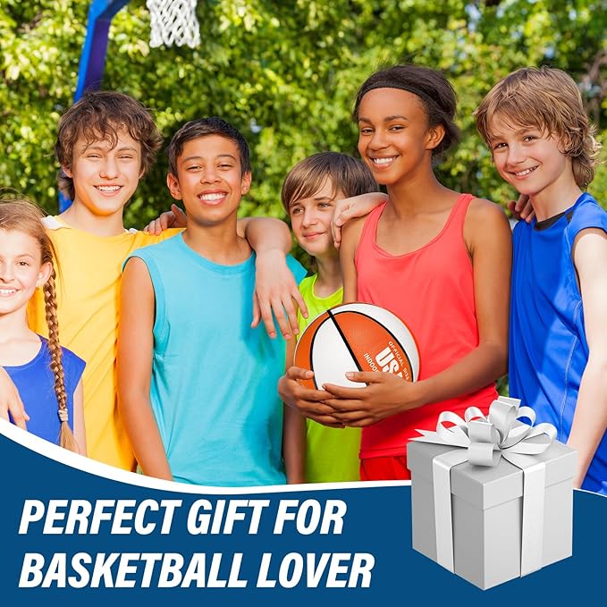 Libima 24 Pcs Rubber Basketballs Bulk with Pump Official Size Multicolor Basket Balls Youth Streetballs Set for Adult Boys Girls Gifts Indoor Outdoor Training Practice-StrideForce Fitness