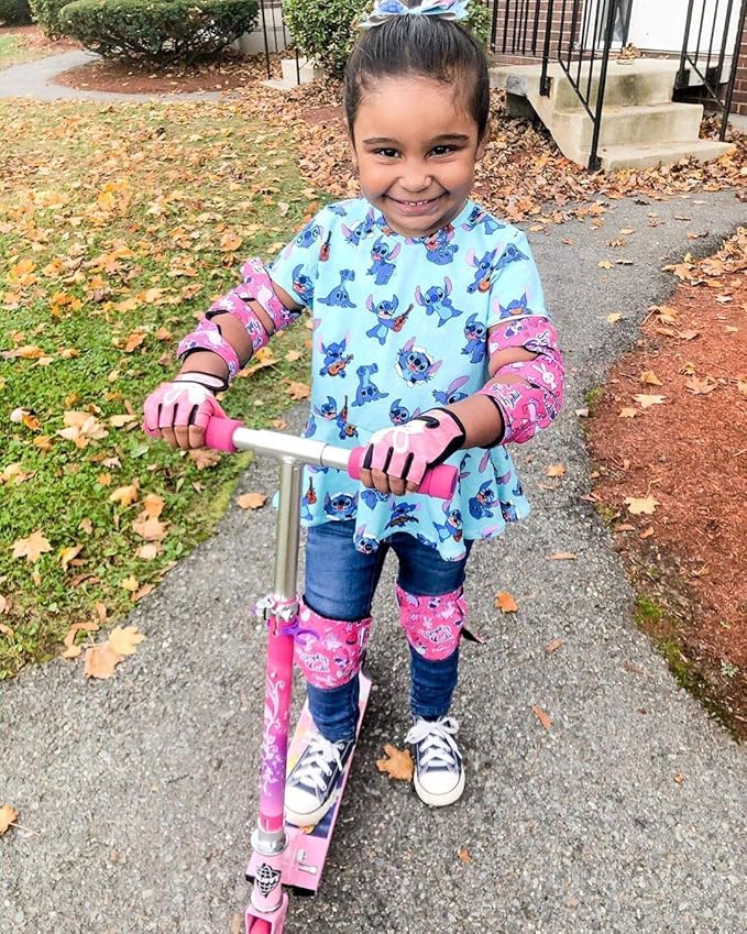 Soft-Style Kids Knee and Elbow Pads with Bike Gloves, Flexible Impact-Resistant Gear for Ages 2-11, Designed for Balance Bikes, Roller-Skating, and Skateboarding-StrideForce Fitness