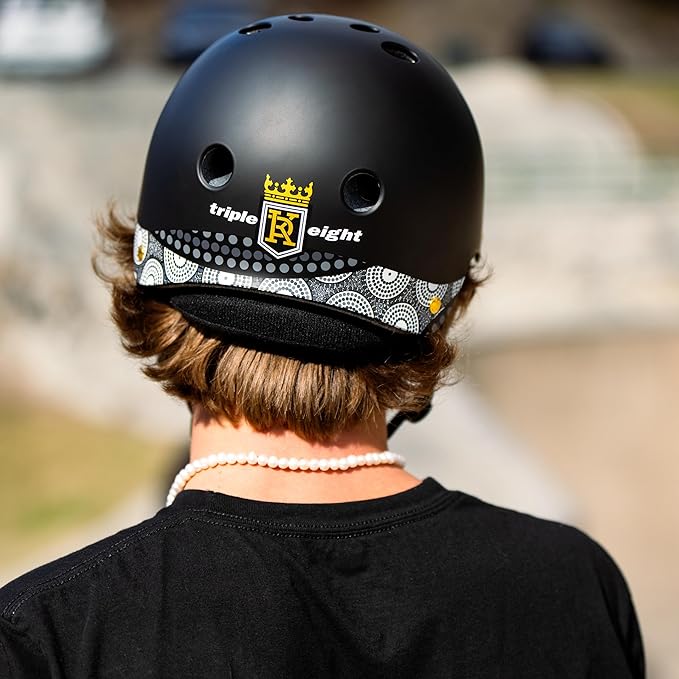 Triple Eight Deep Cover Helmet - Ideal for Skateboarding, Bicycling, BMX, and Roller Skating-StrideForce Fitness
