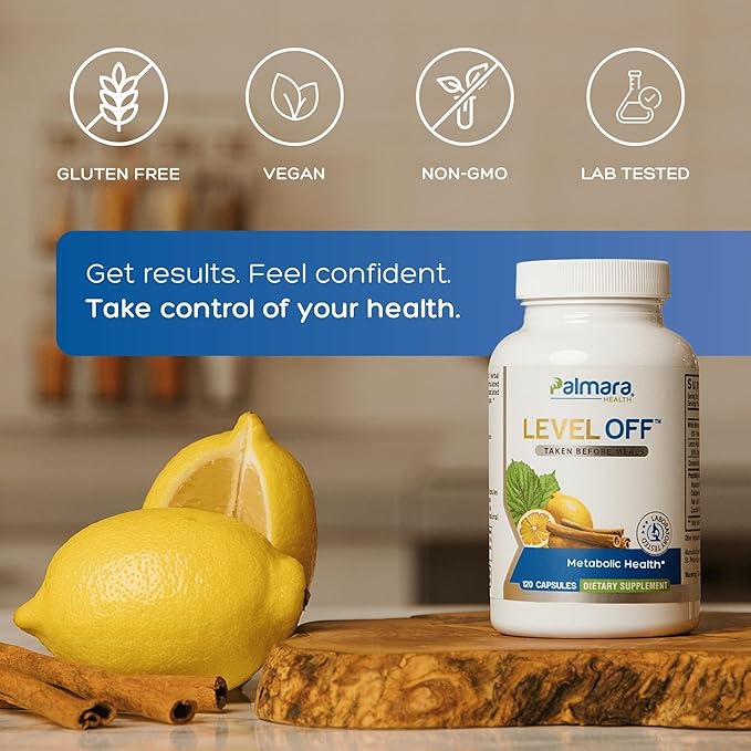 Level Off - Spike Control Supplement 120 Capsules 60 Servings Vegan, Non-GMO, Gluten Free-StrideForce Fitness