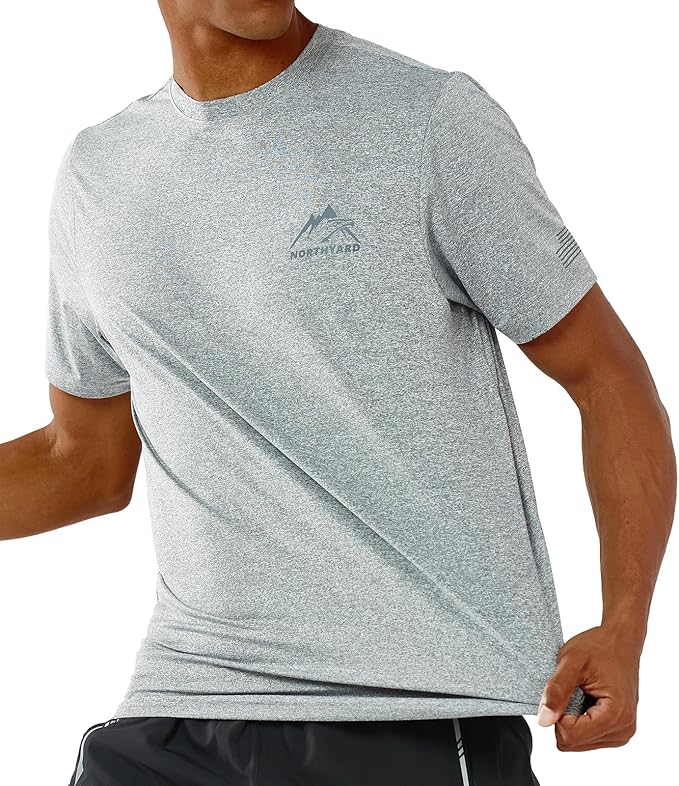 NORTHYARD Men's UPF 50+ Sun Protection Shirts Swim SPF UV Quick Dry Short Sleeve T-Shirts for Athletic Fishing Rash Guard-StrideForce Fitness