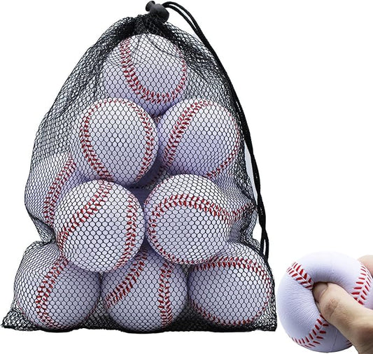Magicorange Baseball, Foam Baseballs 20 Pack Practice Training Baseballs Unmarked Baseball Soft Toss, Batting, Fielding, Hitting, Pitching-StrideForce Fitness