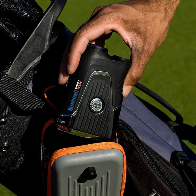 Bushnell Pro X3+ Golf Rangefinder with Wind Speed and Direction,1300 Yard Range,7X Magnification, Pin Locking with Visual Jolt-StrideForce Fitness