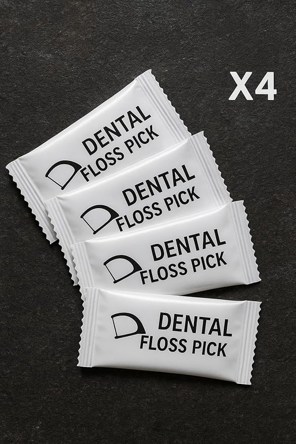 Travel Dental Kit - Toothbrush, Toothpaste, Dental Floss Picks, Mouthwash Packets, Complete Oral Care Set with Pouch