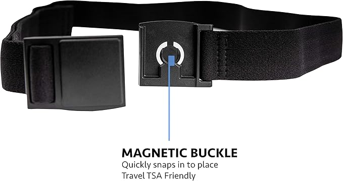 FLYT Solo Belt - Minimalist Web Nylon Belt with Quick-Release Magnetic Plastic Buckle, TSA Friendly-StrideForce Fitness