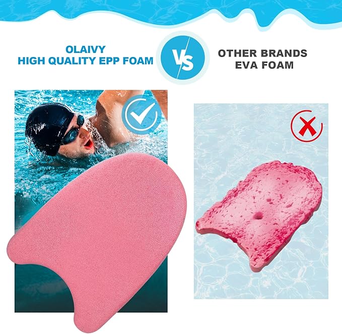 Swim Kickboard - EPP Material with Ultra-Lightweight and Great Buoyancy,Durability, Ideal for Beginners and Advanced Swimmers-StrideForce Fitness