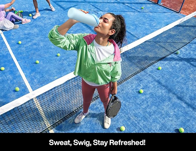 26 oz Insulated Water Bottle with 2-in-1 Straw and Spout Lid, Keep Cold 24H, Leak-Proof, Fits in Car Cup Holder, Stainless Steel Water Bottle for Sports, Travel, and School (Dark Knight)-StrideForce Fitness