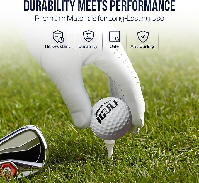 Tri-Turf 3-in-1 Golf Hitting Mat - XL 24"x24" Foldable Practice Pad w/Adjustable Tees, Non-Slip EVA Foam Base, Indoor & Outdoor Use for Chipping, Driving, Swing Training, Backyard or Garage-StrideForce Fitness