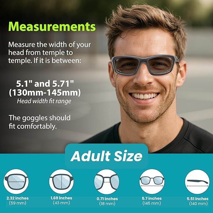 BLUE CUT Sports Protection Goggles, Photochromic Lenses Safety Glasses for Basketball, Pickleball Indoor Outdoor Sports-StrideForce Fitness