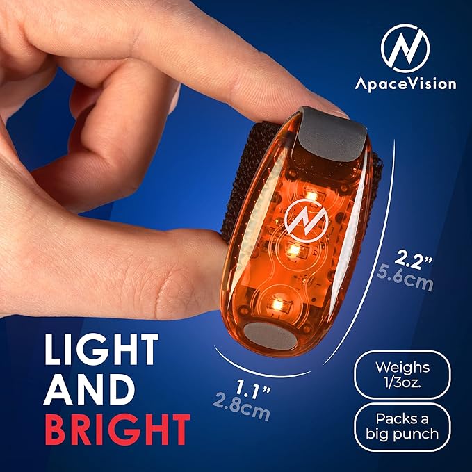 LED Safety Light (2 Pack) - Clip On Strobe/Running Lights for Runners, Dog, Bike, Walking, Boat, Kayak, Stroller and More - High Visibility Accessories for Your Reflective Gear, Bicycle-StrideForce Fitness