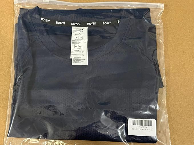 Boyzn 1, 3, 5 or 7 Pack Men's Workout Running Shirts, Dry Fit Moisture Wicking T-Shirt, Gym Athletic Short Sleeve Tee Shirts-StrideForce Fitness