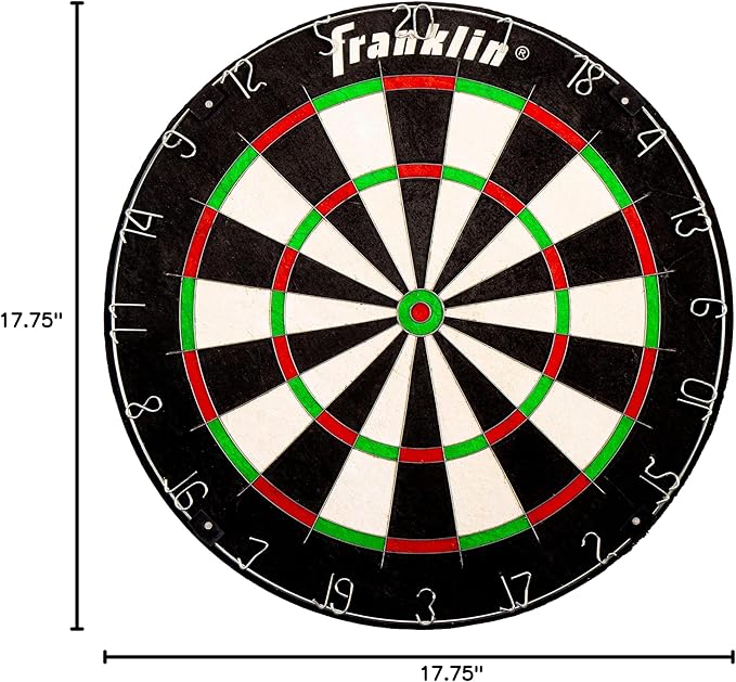 Franklin Sports Professional Dartboard - 18" Regulation Size-StrideForce Fitness