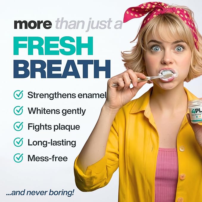 Toothpaste Tablets with Nano-Hydroxyapatite - Teeth Whitening Fluoride-Free Natural Remineralizing Enamel Repair Gum Powder Tabs with Xylitol for Sensitive Tooth Cavity Care and Fresh Breath