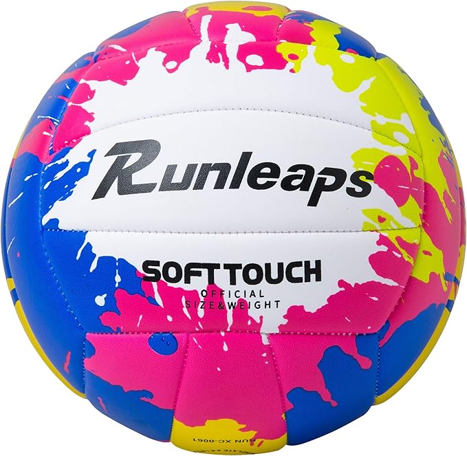 Beach Volleyball Official Size 5 Soft Waterproof Volleyball Sand Sports PU Ball for Indoor, Outdoor, Pool, Gym, Training-StrideForce Fitness