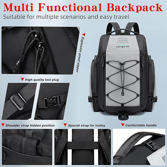 19L Reflective Bike Rack Bag Water Resistant Cycling Pannier Saddle Shoulder Bag with Rain Cover 4-in-1 Versatile Bag Accessories for Travel Commuting Shopping Outdoor Cycling Night-Riding Fitness-StrideForce Fitness