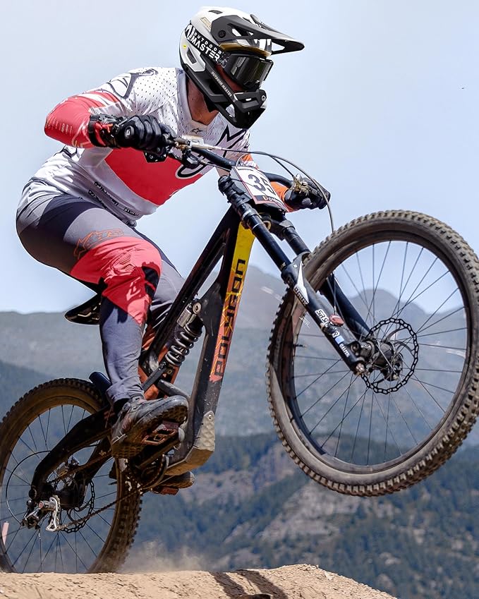 OutdoorMaster MIPS Full Face Mountain Bike Helmet for Men & Women - Two Removable Chin Pad, Ventilation Lightweight - Racing Downhill DH BMX MTB Helmet-StrideForce Fitness