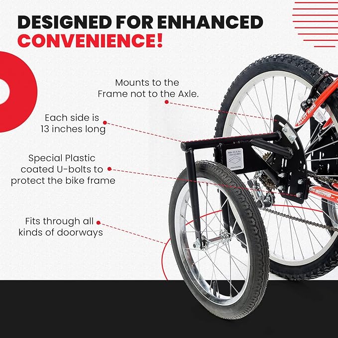 Bike USA Heavy-Duty Adult Training Wheels – Patented Stabilizer Kit for 24"–27" Bicycles, Supports 250+ lbs, Original Full-Size Bike Training Aid, Not for Electric or E-Bikes-StrideForce Fitness