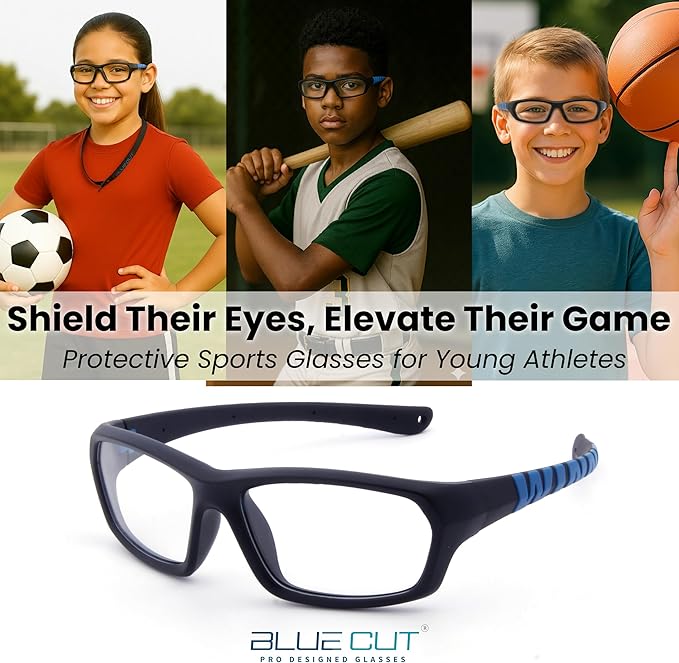 BLUE CUT Sports Protection Goggles, Anti-Fog Lenses Safety Glasses for Basketball, Pickleball and All Outdoor Sports-StrideForce Fitness