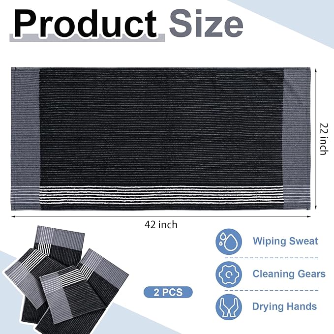 Mixweer Caddy Golf Towel 22" x 42" Large Caddy Towel Camping Sport Towels Cotton Soft Towels for Man Golf Lovers-StrideForce Fitness