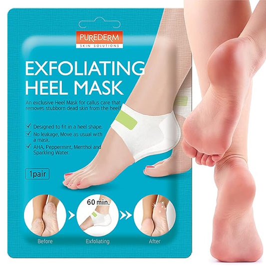 Purederm Exfoliating Heel Mask (1 Pair) – Heel Peeling Masks Gently Remove calluses from Your Heel-StrideForce Fitness