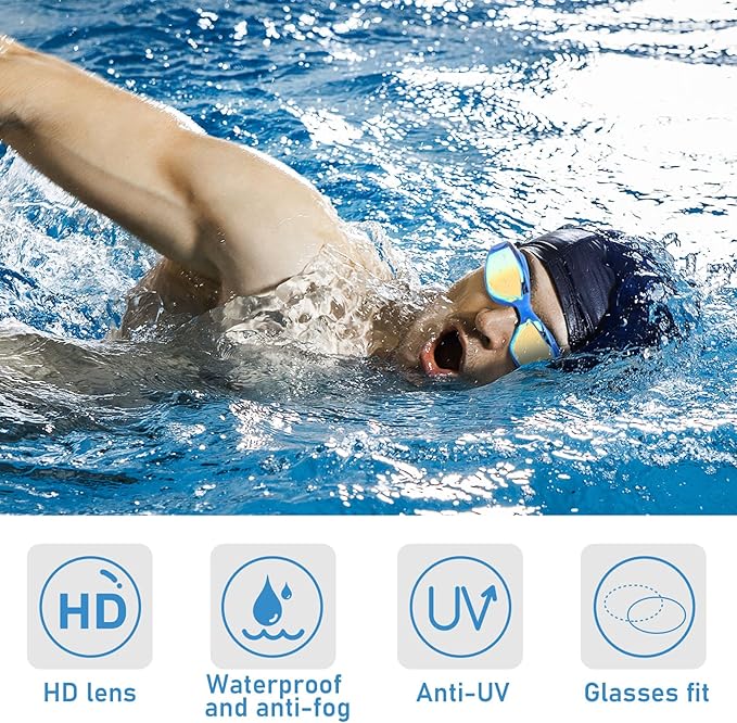 Konohan 10 Pack Swim Goggles Bulk for Kids adult Pool Goggles Anti Fog Silicone No Leak Swimming Glasses for Men Women Youth-StrideForce Fitness