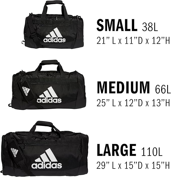 adidas Unisex Defender 4.0 Gym Duffel Bag for Men and Women, Semi Lucid Blue/Silver Metallic/Blue Spark, Small (38L)-StrideForce Fitness