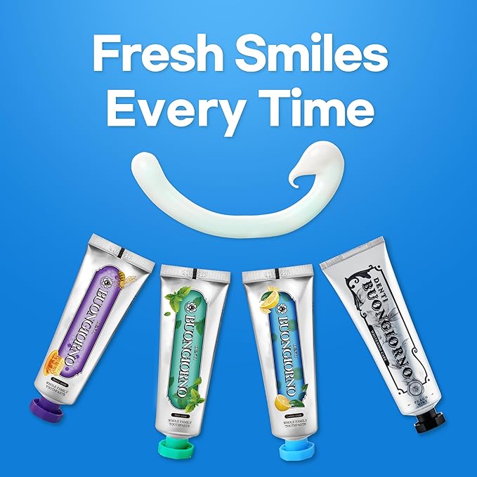 Plaque Care Toothpaste (Lemon Mint) – Deep Clean for Tartar Control & Heavy Plaque, Natural Whitening(Baking Soda), Cavity Protection, Paraben & SLS Free (3.52fl oz / 100g)