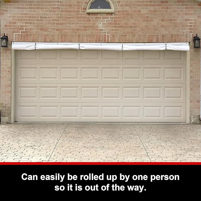 EALER Hockey Shooting Tarp 7x10 FT & 7/8x16 FT in 1 - Heavy Duty Goalie Target for Ice & Street Practice - Tear-Proof Built-in Shooter Tutor - Net Replacement for Garage Wall Protection-StrideForce Fitness