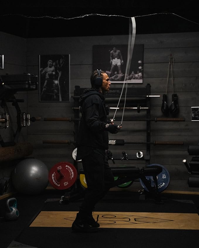 A Jump Rope Made For Boxing, Tangle-Free, 15% Heavier Than A Normal PVC Rope, Boxer Jump Rope, Adjustable, Includes Grip Tapes For More Grip, Skipping Rope for Boxers, Premium Quality-StrideForce Fitness