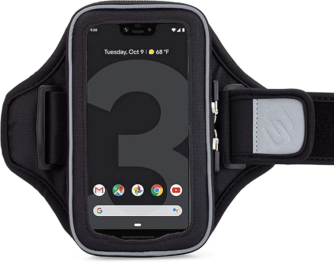 Sporteer Velocity V8 Running Armband - Compatible with iPhone 16 Pro Max, 16 Plus, 15/14 Pro Max, 16/15/14 Pro, iPhone 16/15/14, Galaxy S24+, S23 Plus, Pixel, & Many More Cell Phones - FITS Cases-StrideForce Fitness