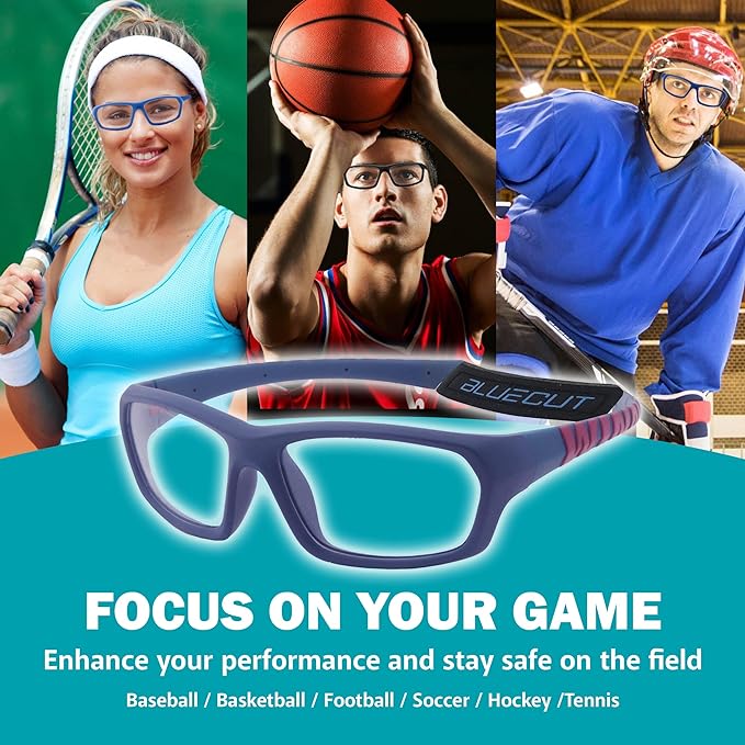 BLUE CUT Sports Protection Goggles, Anti-Fog Lenses Safety Glasses for Basketball, Pickleball and All Outdoor Sports-StrideForce Fitness