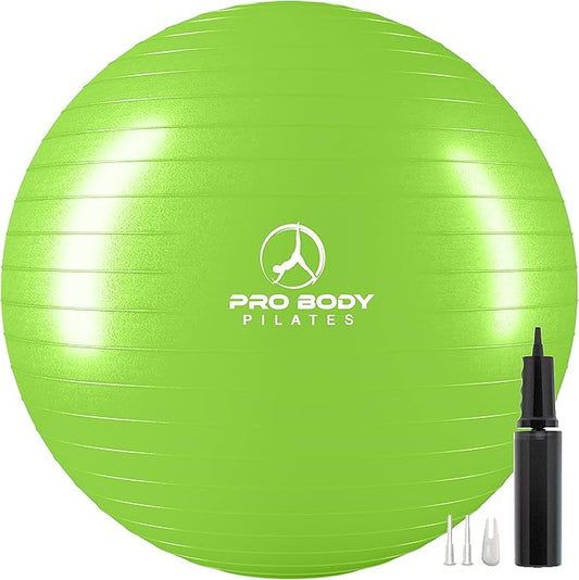 ProBody Pilates Yoga Ball - Fresh Colors Exercise Ball for Stability, Pregnancy, Workout & Physical Therapy-StrideForce Fitness