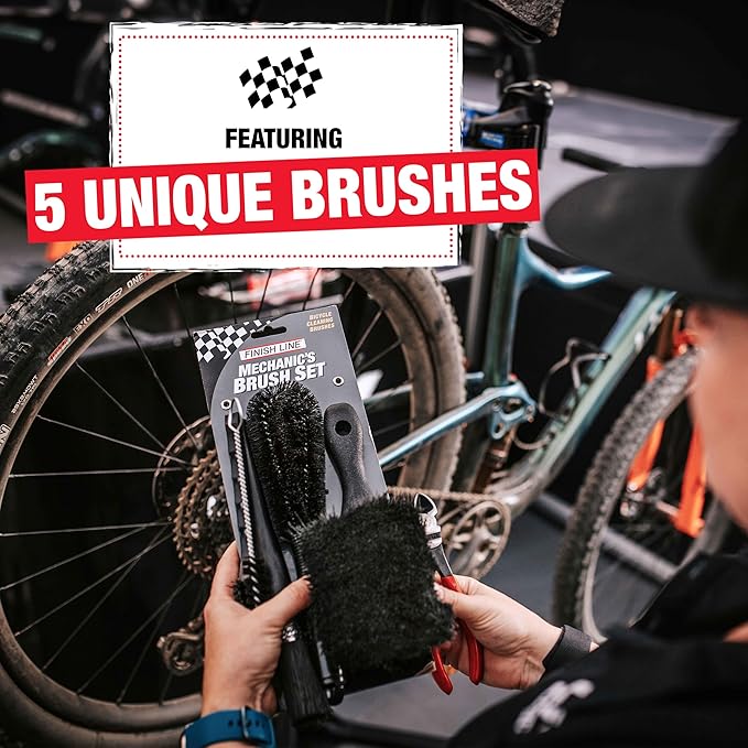 Finish Line Easy-Pro 5 Piece Mechanic's Brush Set-StrideForce Fitness
