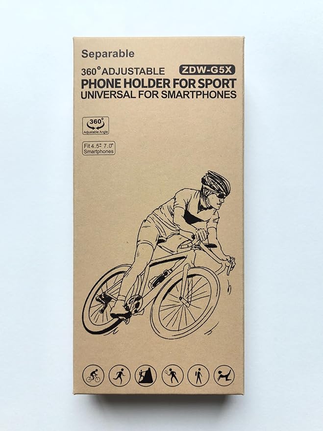 Cikyner Running Armband, 3 in 1 Running Phone Holder Sports Armband Bicycle Phone Holder 360° Rotatable & Detachable Running Phone Armband for 4.5-7'' iPhone Huawei for Gym Running Hiking-StrideForce Fitness