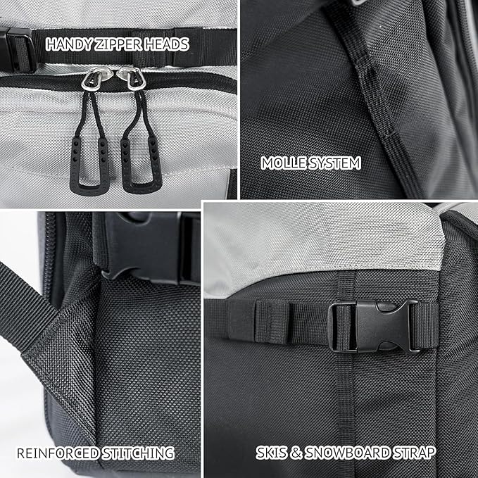 Unigear Ski Boot Bag Backpack for Helmet 50L/70L, Goggles, Gloves, Skis, Snowboard & Accessories-StrideForce Fitness