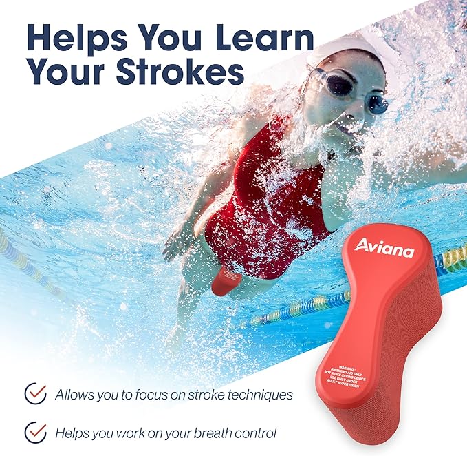 Pull Buoy Swim Training Leg Float for Adults & Youth | Swimming Pool Strokes & Upper-Body Strength EVA & BPA Free-StrideForce Fitness