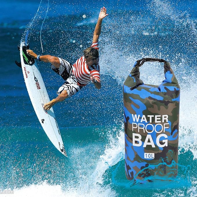 Waterproof Dry Bag 2L/5L/10L/15L/20L/30L, Roll Top Sack Keeps Gear Dry for Kayaking, Rafting, Boating, Swimming, Camping, Hiking, Beach, Fishing with Free Waterproof Phone Case-StrideForce Fitness