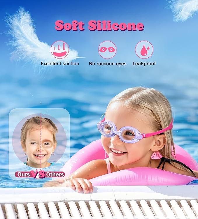 Aegend 2 Pack Kids Goggles, Swimming Goggles for Kids Age 4-16 Boys and Girls Youth, Anti-Fog Waterproof Anti-UV Pool Goggles-StrideForce Fitness