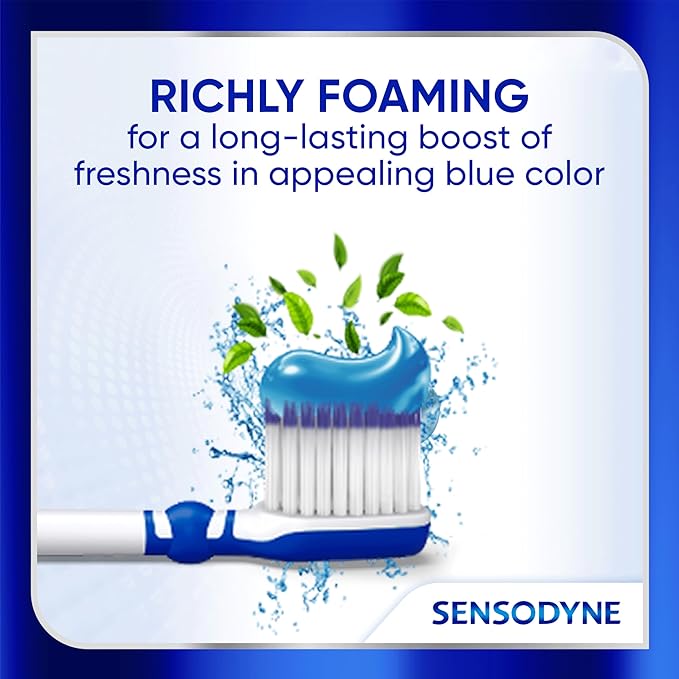 Sensodyne Clinical Repair Whiten & Shine Toothpaste for Sensitivity Relief, 3.4 oz (3 Pack)