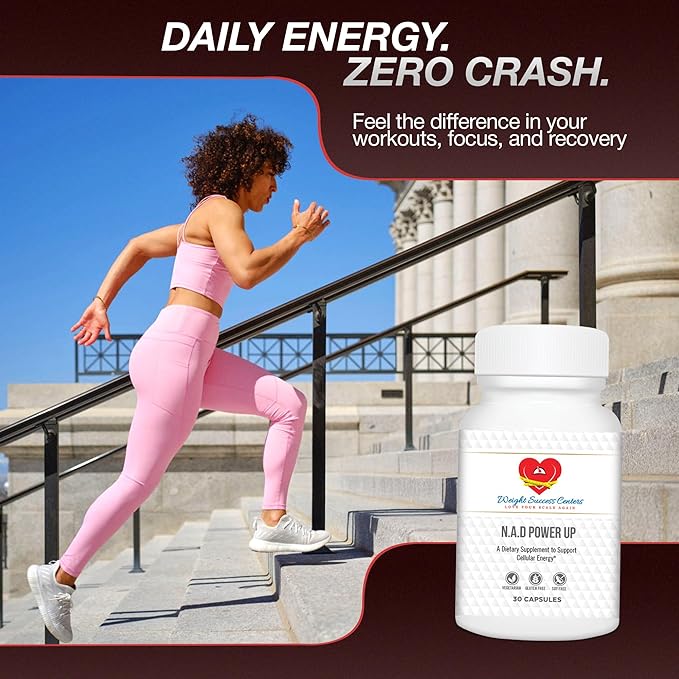 NAD+ Power Up Liposomal NAD+ Supplement – High Potency for Cellular Energy & Healthy Aging – Vegan, Gluten-Free, Non-GMO – for Men & Women – 30-Day Supply-StrideForce Fitness