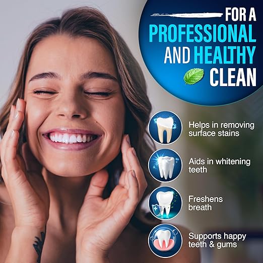 GuruNanda Oxyburst Teeth Whitening Mouthwash – Alcohol & Fluoride Free, with Hydrogen Peroxide & 7 Essential Oils, for On-The-Go Freshness, TSA Friendly, Wild Mint, 16 fl oz