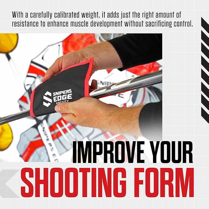 Snipers Edge Hockey - Stick Weight - 6.7 Ounce Weight - Velcro Weight That Goes Along The Blade-StrideForce Fitness