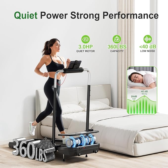 WELLFIT Walking Pad Treadmill with 10% Auto/Manual Incline for Home Office Apartment– 360 LBS Capacity, Under Desk Treadmill with Hiking Climbing Mode for Efficient Fat-Burn, Wide Running Belt-StrideForce Fitness