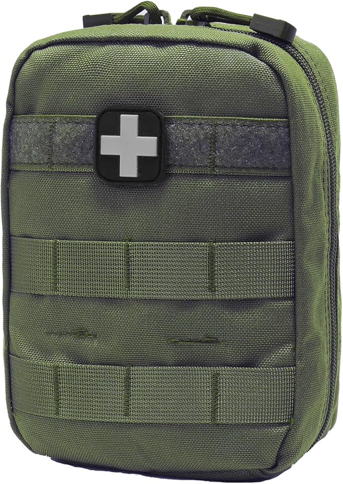 Carlebben EMT MOLLE Ifak Pouch Tactical MOLLE Medical First Aid Kit Utility Pouch Olive-StrideForce Fitness