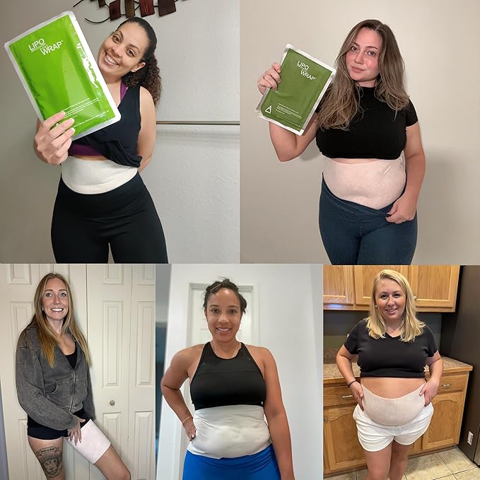 Ultimate Body Wrap with Guarana, Green Tea, and Seaweed Works for Stomach Belly Legs Arms Abdomen 6 Wraps-StrideForce Fitness